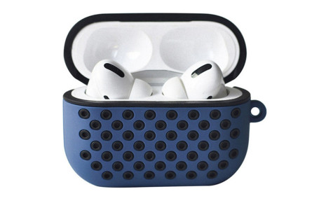 Newface Airpods Pro (1.nesil) Spor Delikli Kılıf - Lacivert-Siyah