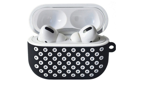Newface Airpods Pro (1.nesil) Spor Delikli Kılıf - Siyah-Beyaz
