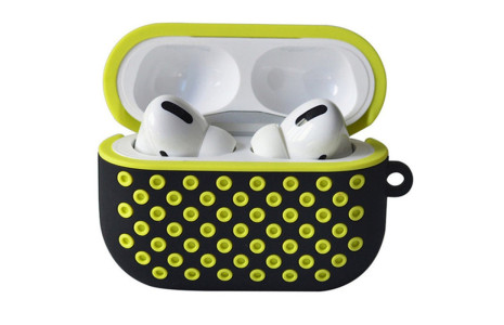 Newface Airpods Pro (1.nesil) Spor Delikli Kılıf - Siyah-Sarı