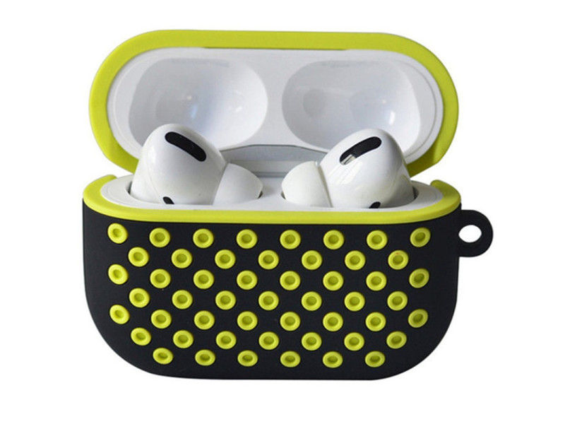 Newface Airpods Pro (1.nesil) Spor Delikli Kılıf - Siyah-Sarı