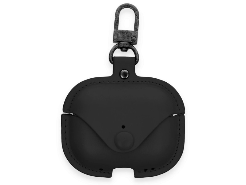Newface Airpods Pro 2 (2.nesil) Çanta Deri Kılıf - Siyah