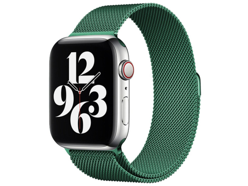 Newface Apple Watch 40mm Metal Mıknatıslı Kordon - Haki Yeşil