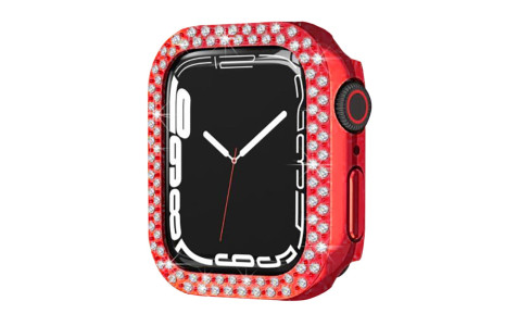 Newface Apple Watch 42mm Taşlı Kasa - Kırmızı
