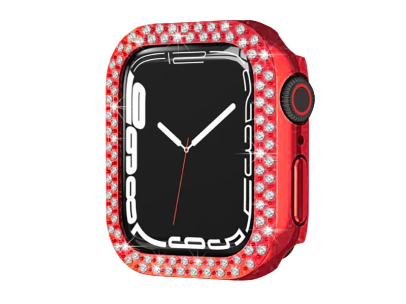 Newface Apple Watch 42mm Taşlı Kasa - Kırmızı