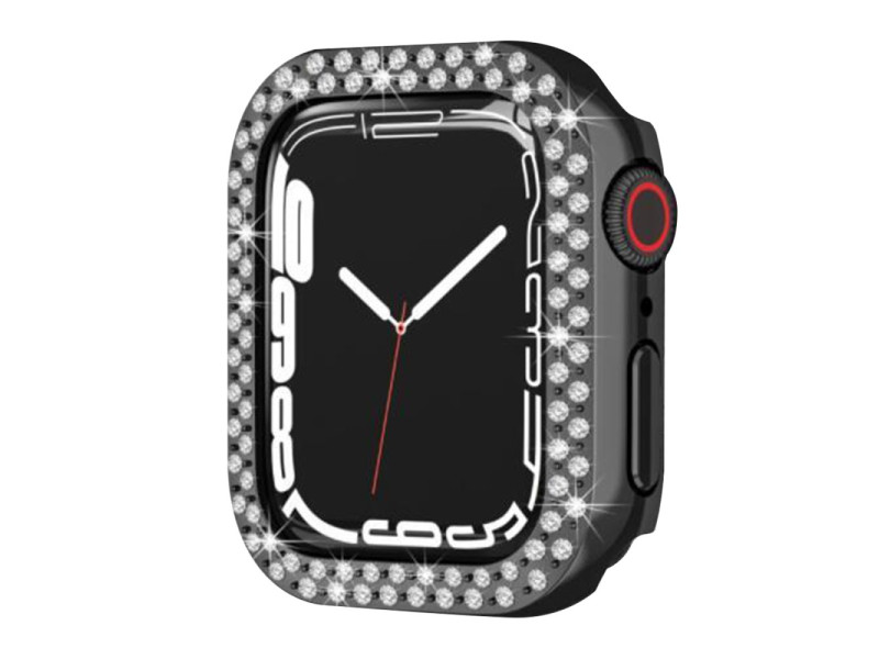 Newface Apple Watch 42mm Taşlı Kasa - Siyah
