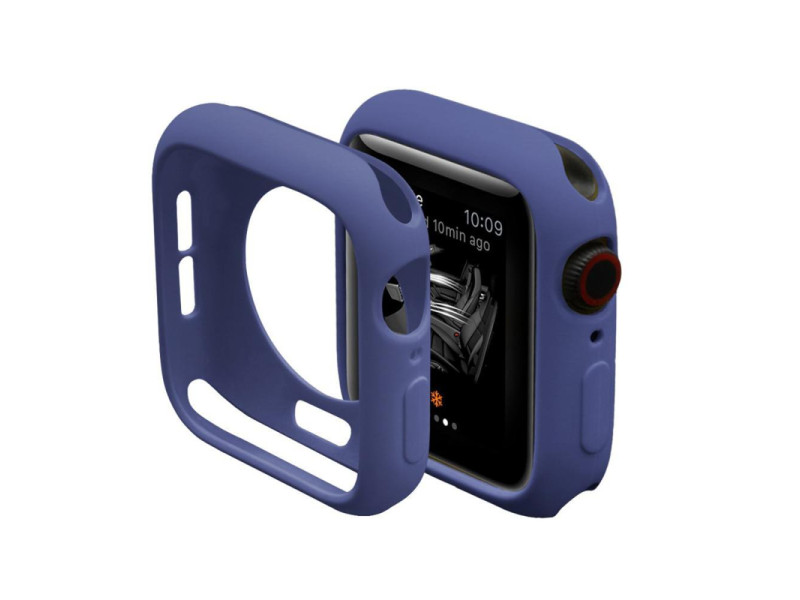 Newface Apple Watch 44mm Silikon Alt Kasa - Mavi