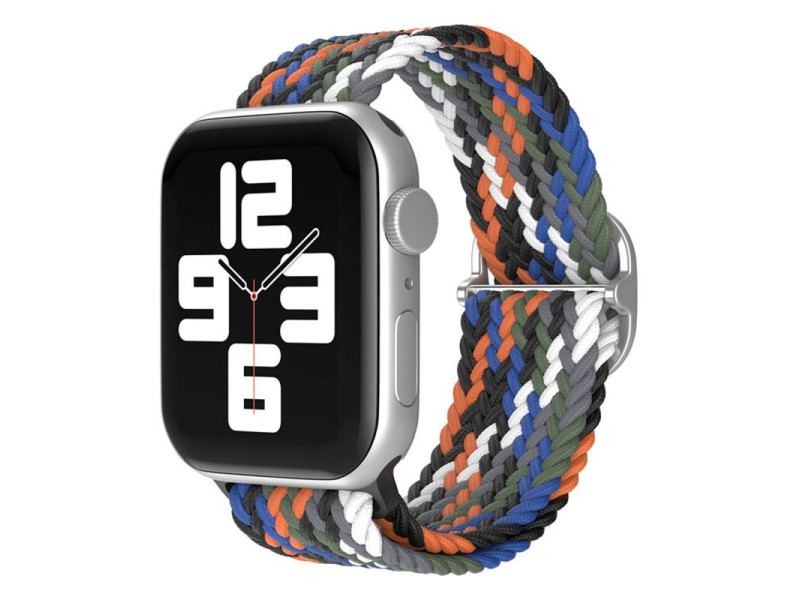 Newface Apple Watch 44mm Star Kordon - Gri-Turuncu