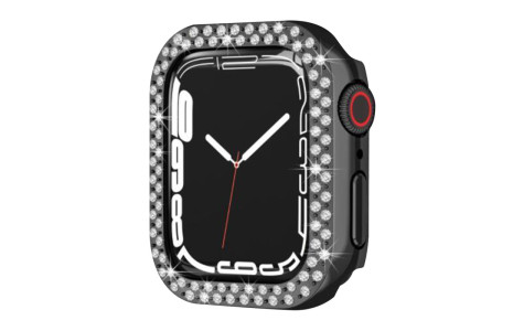 Newface Apple Watch 44mm Taşlı Kasa - Siyah