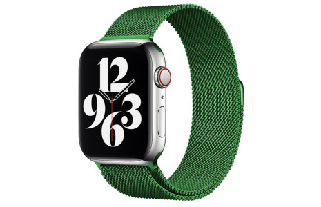 Newface Apple Watch 45mm Metal Mıknatıslı Kordon - Yeşil