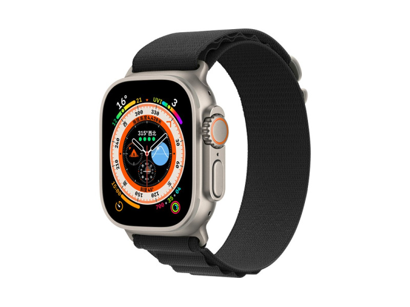 Newface Apple Watch 45mm Mountain Kordon - Siyah