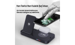 Newface B19H Huawei Kablosuz Şarj Masaüstü Set - Siyah