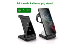 Newface B624 Samsung Kablosuz Şarj Masaüstü Set - Siyah