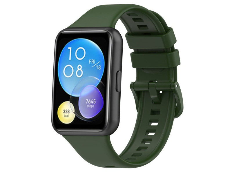Newface Huawei Watch Fit 2 Klasik Kordon - Haki Yeşil