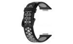 Newface Huawei Watch Fit 2 Spor Delikli Kordon - Siyah-Gri