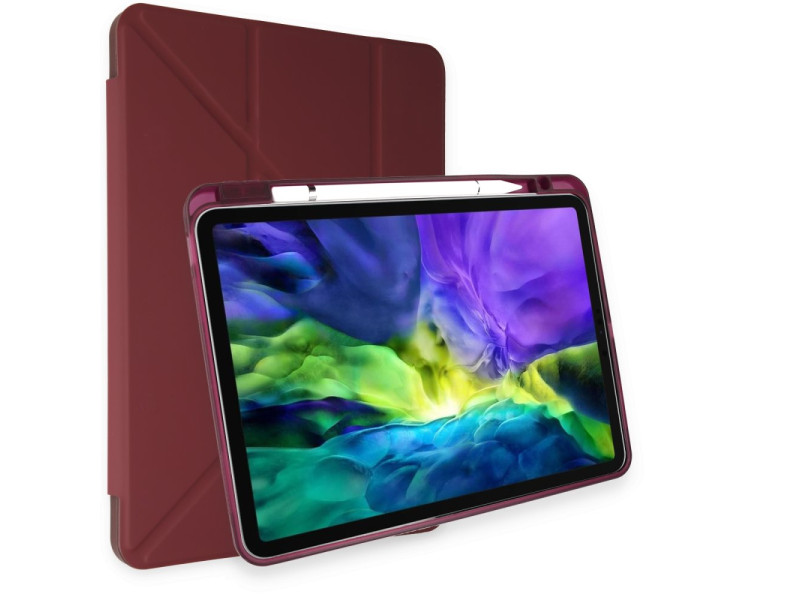Newface iPad 10.2 (7.nesil) Kılıf Kalemlikli Hugo Tablet Kılıfı - Mor