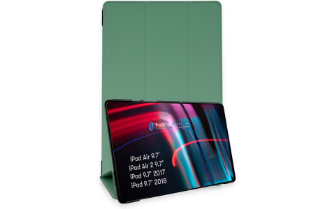 Newface iPad 5 Air 9.7 Kılıf Tablet Smart Kılıf - Koyu Yeşil