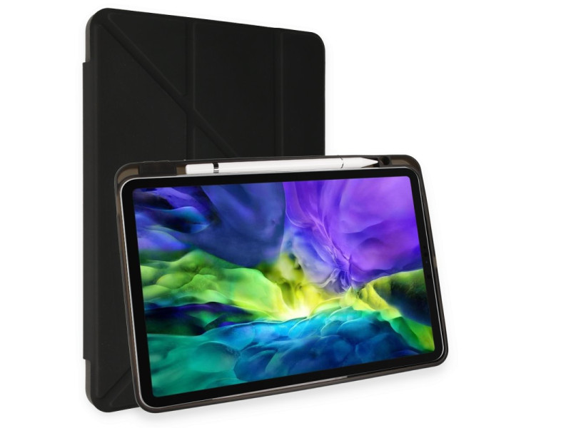 Newface iPad Pro 10.5 Kılıf Kalemlikli Hugo Tablet Kılıfı - Siyah