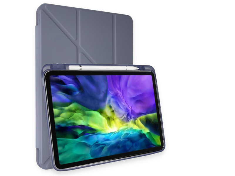 Newface iPad Pro 11 (2018) Kılıf Kalemlikli Hugo Tablet Kılıfı - Lila