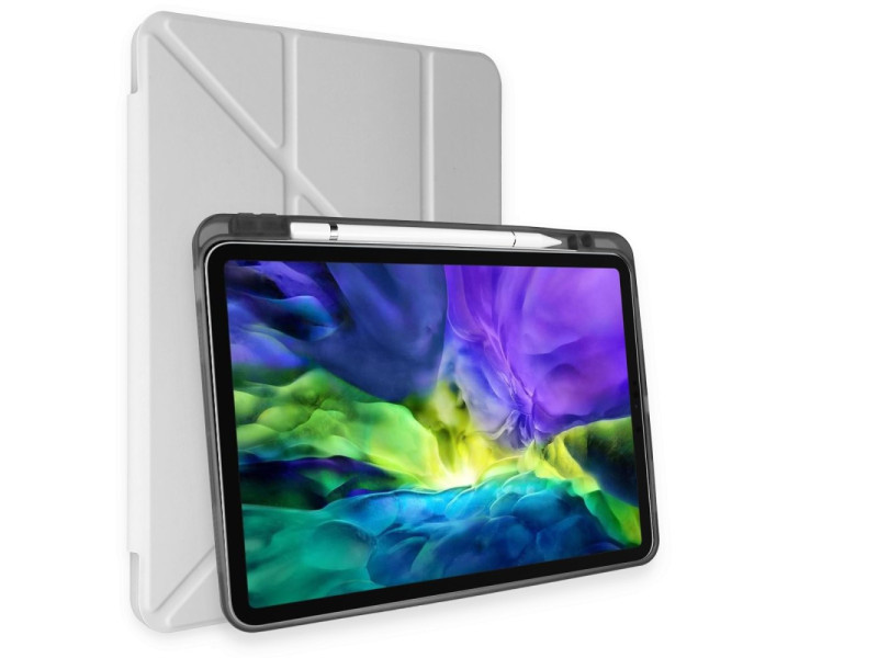 Newface iPad Pro 11 (2018) Kılıf Kalemlikli Mars Tablet Kılıfı - Gri