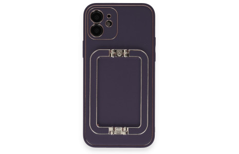 Newface iPhone 11 Kılıf Coco Elit Kapak - Derin Mor