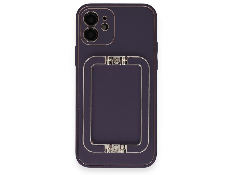 Newface iPhone 11 Kılıf Coco Elit Kapak - Derin Mor