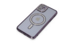 Newface iPhone 11 Kılıf Joke Simli Magneticsafe Kılıf - Derin Mor