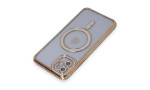 Newface iPhone 11 Kılıf Joke Simli Magneticsafe Kılıf - Gold
