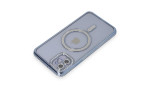 Newface iPhone 11 Kılıf Joke Simli Magneticsafe Kılıf - Mavi