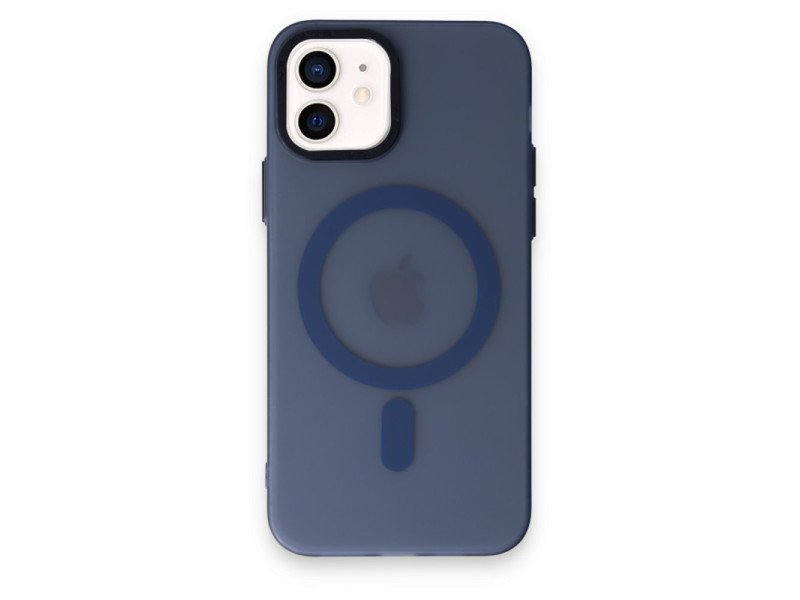 Newface iPhone 11 Kılıf Lodos Magneticsafe Mat Kapak - Mavi