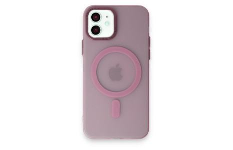 Newface iPhone 11 Kılıf Lodos Magneticsafe Mat Kapak - Pembe