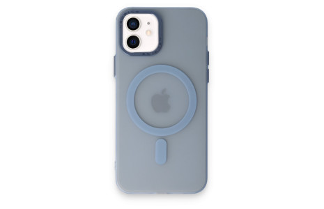 Newface iPhone 11 Kılıf Lodos Magneticsafe Mat Kapak - Sierra Blue