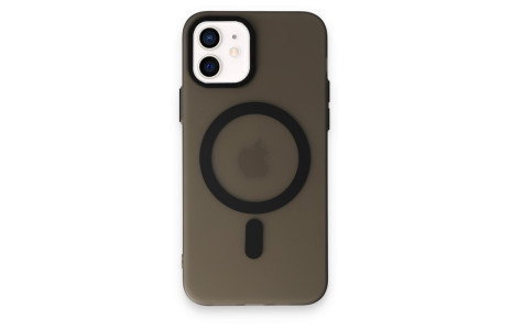 Newface iPhone 11 Kılıf Lodos Magneticsafe Mat Kapak - Siyah
