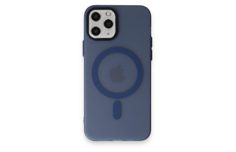Newface iPhone 11 Pro Kılıf Lodos Magneticsafe Mat Kapak - Mavi