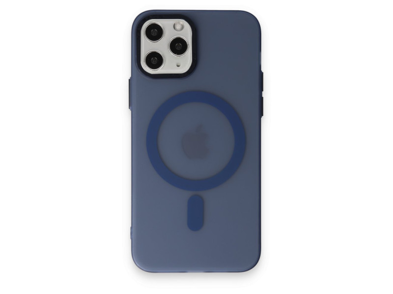 Newface iPhone 11 Pro Kılıf Lodos Magneticsafe Mat Kapak - Mavi