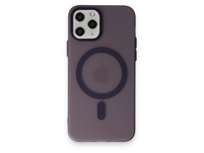 Newface iPhone 11 Pro Kılıf Lodos Magneticsafe Mat Kapak - Mor