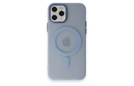 Newface iPhone 11 Pro Kılıf Lodos Magneticsafe Mat Kapak - Sierra Blue