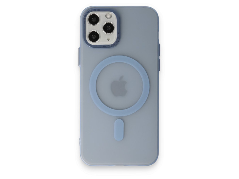 Newface iPhone 11 Pro Kılıf Lodos Magneticsafe Mat Kapak - Sierra Blue