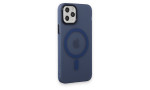 Newface iPhone 11 Pro Max Kılıf Lodos Magneticsafe Mat Kapak - Mavi