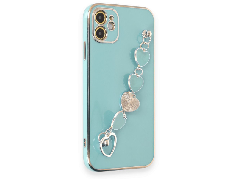 Newface iPhone 12 Kılıf Esila Silikon - Su Yeşili