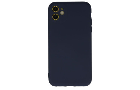 Newface iPhone 12 Mini Kılıf Nano içi Kadife Silikon - Lacivert