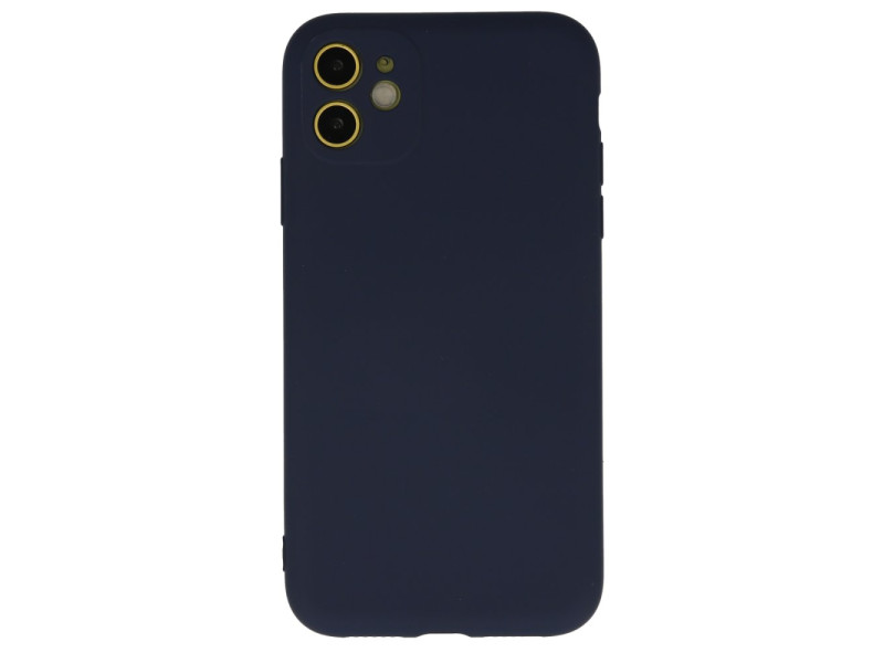 Newface iPhone 12 Mini Kılıf Nano içi Kadife Silikon - Lacivert