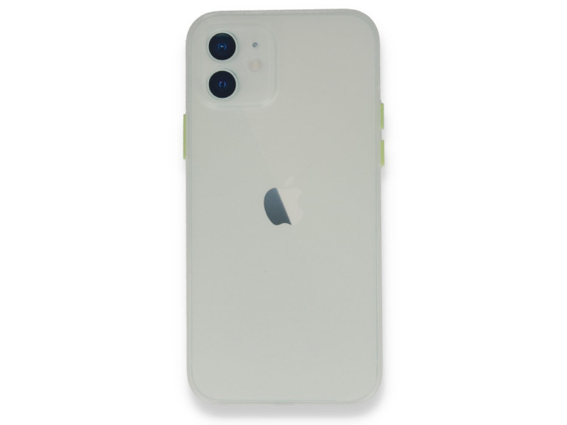 Newface iPhone 12 Mini Kılıf PP Ultra İnce Kapak - Beyaz