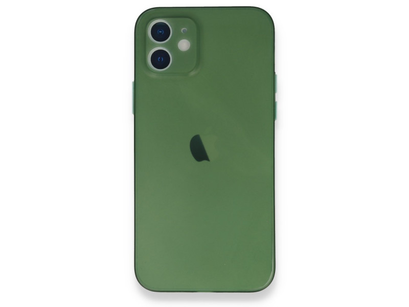 Newface iPhone 12 Mini Kılıf PP Ultra İnce Kapak - Yeşil