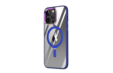 Newface iPhone 12 Pro Kılıf Mudo Magneticsafe Standlı Kapak - Lacivert
