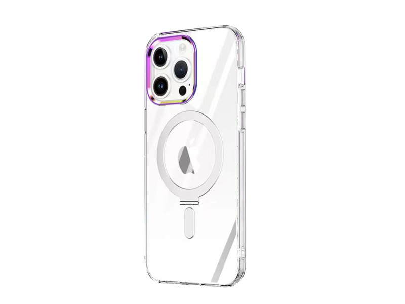Newface iPhone 12 Pro Kılıf Mudo Magneticsafe Standlı Kapak - Şeffaf