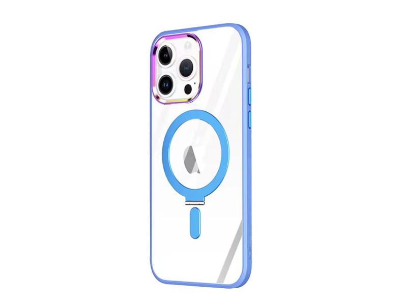 Newface iPhone 12 Pro Kılıf Mudo Magneticsafe Standlı Kapak - Sierra Blue