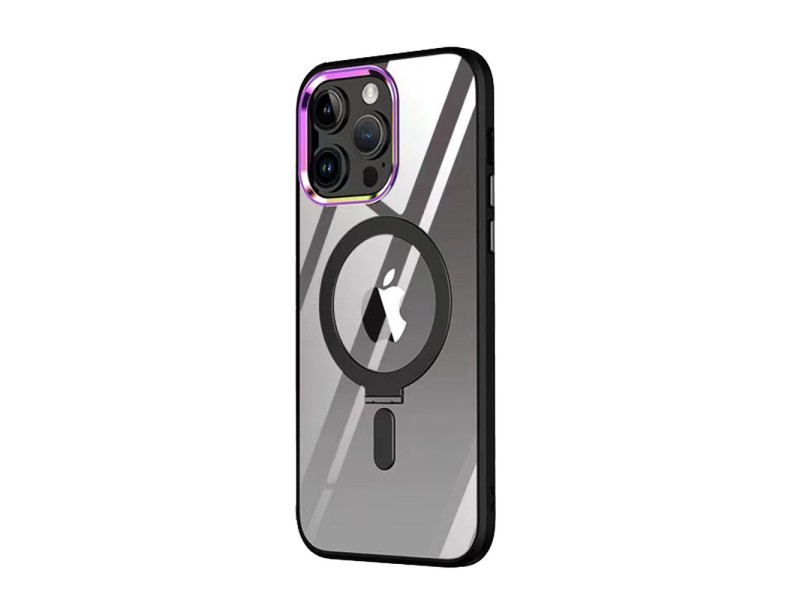 Newface iPhone 12 Pro Kılıf Mudo Magneticsafe Standlı Kapak - Siyah