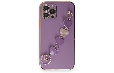 Newface iPhone 12 Pro Max Kılıf Esila Silikon - Mor