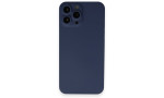 Newface iPhone 13 Pro Kılıf 360 Full Body Silikon Kapak - Mavi