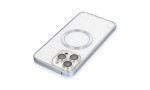 Joko iPhone 13 Pro Max Kılıf Metal Bumper Magneticsafe Kapak - Sierra Blue